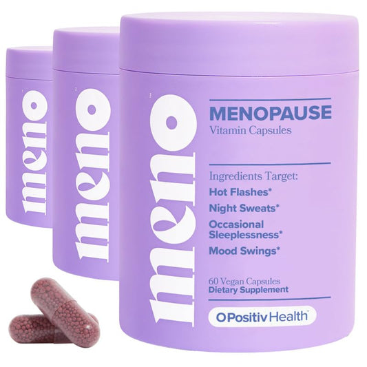 MENO Vitamins for Menopause, 30 Servings (Pack of 3) - Hormone-Free Menopause Supplements for Women with Black Cohosh & Ashwagandha KSM-66 - Helps Alleviate Hot Flashes, Night Sweats, & Mood Swings