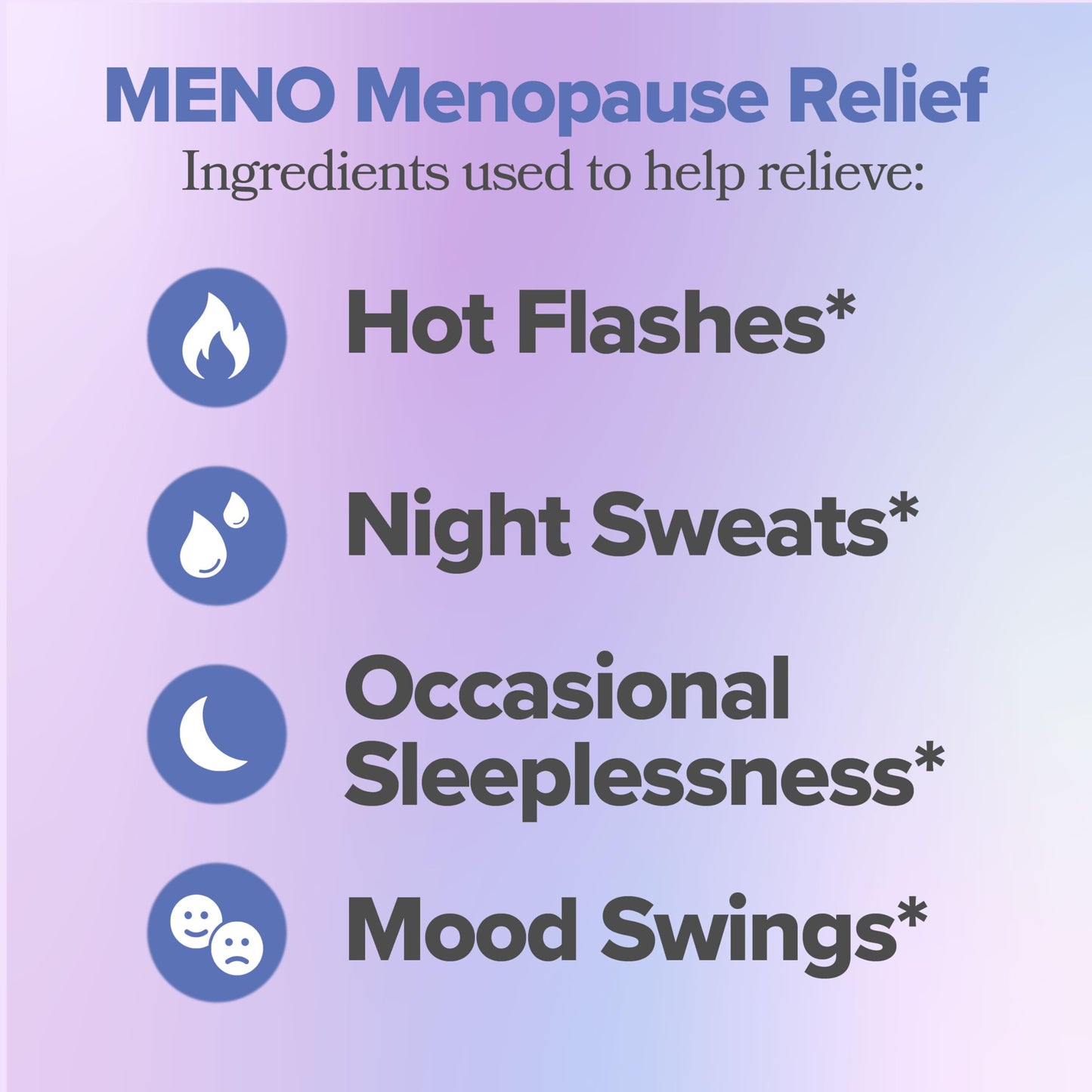 MENO Vitamins for Menopause, 30 Servings (Pack of 1) - Hormone-Free Menopause Supplements for Women with Black Cohosh & Ashwagandha KSM-66 - Helps Alleviate Hot Flashes, Night Sweats, & Mood Swings