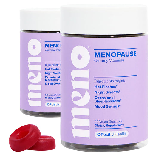 MENO Gummies for Menopause, 30 Servings (Pack of 2) - Hormone-Free Menopause Supplements for Women With Black Cohosh & Ashwagandha KSM-66 - Helps Alleviate Hot Flashes, Night Sweats, & Mood Swings